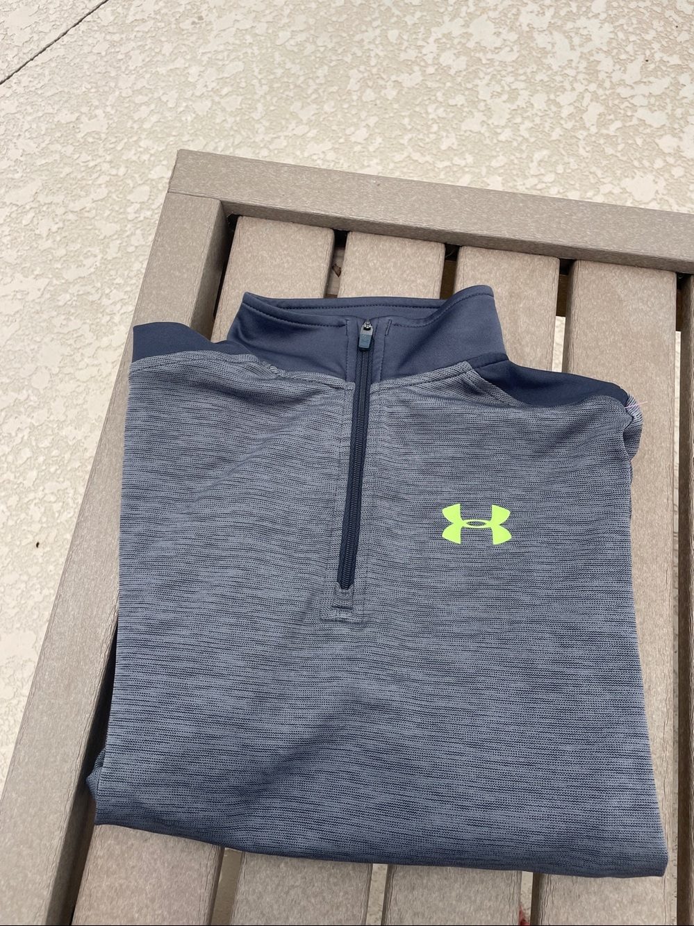 Under Armour Charcoal Athleisure Sports Quarter-Zip Pullover YMD/JM/M.